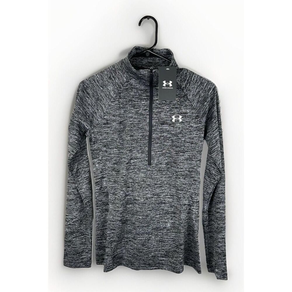 Under-armour Women's Grey and Black Sweatshirt